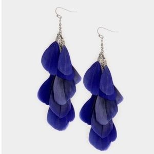 Montana Blue Feather Festival Earrings